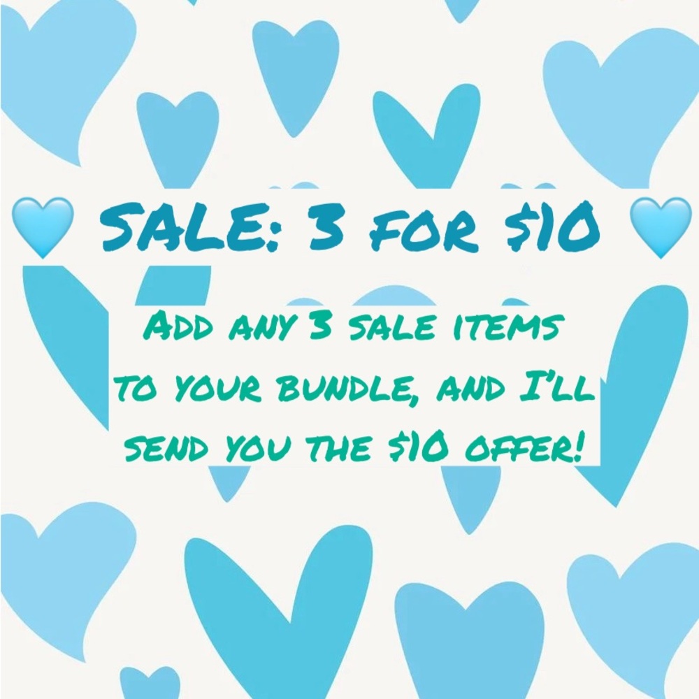 BUNDLE SALE 🩵3 for $10🩵
